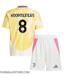 Günstige Juventus Teun Koopmeiners #8 Auswärts Trikotsatzt Kinder 2024-25 Kurzarm (+ Kurze Hosen)